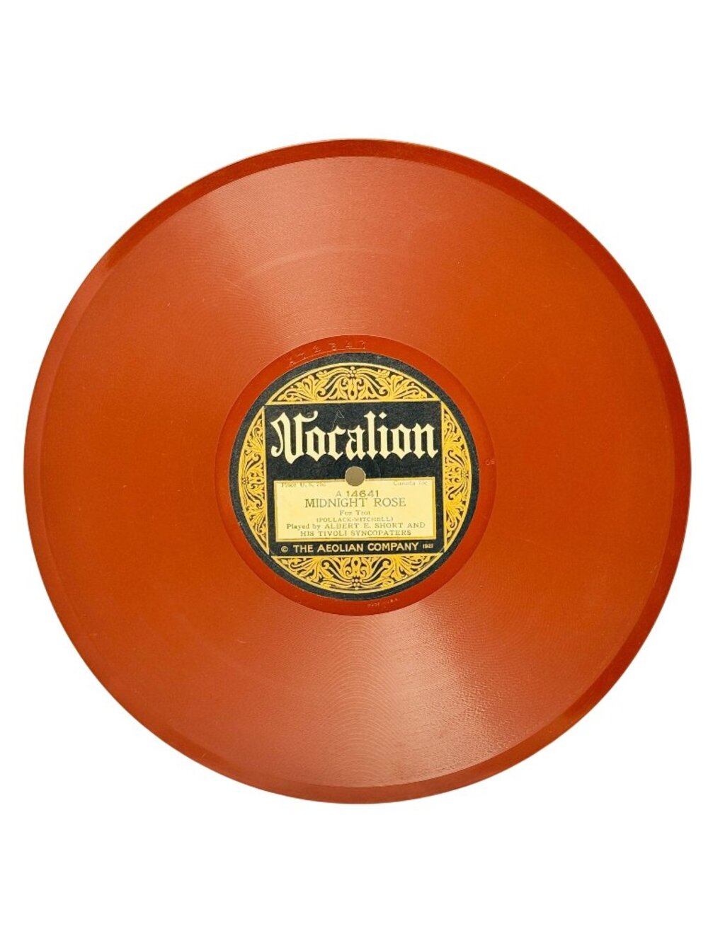Albert E Short Midnight Rose / Bebe 10in Shellac 78 RPM Vocalion 14641